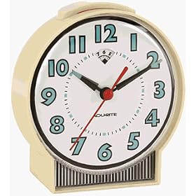 Chaney 15551 Casino - Almond alarm clock with luminous hour markers and hands. Separate... by Chaney Instruments