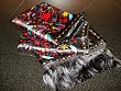Silk Shawl Hidalgo Embroideries in Black with Velvet (Jacquard)