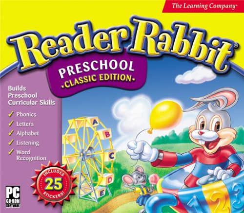 Software: Reader Rabbit Preschool with Stickers Jewel Case