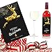 Black & Gold Premium Christmas Wine Labels 5” x 7” (4 Pack) - Merry Christmas and A Happy New Year