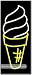 Ice Cream, Logo Neon Sign (32