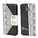 DaySeventh Fresh Cute Flip Wallet Leather Case Cover for Samsung Galaxy Note 5 (Black)