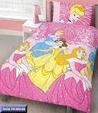 Disney Princess Shimmering Pink Single Duvet REVERSIBLE