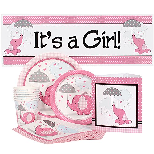 Elephant Baby Pink Shower Package for 16