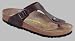 Sports : Birkenstock Zehensteg ''Gizeh'' aus Naturleder in bordeaux mit normalem Fussbett