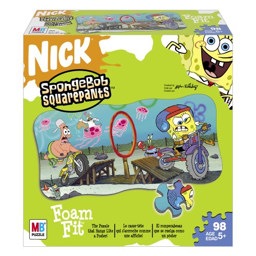 Childrens Toyshop  Toys : Foam Fit Kidsize Puzzle - Spongebob-98 Pieces