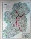 MAP IRELAND ATLAS DUBLIN ENVIRONS GEOGRAPHY c1901 ARAN