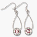 Alabama Crimson Tide Loop Dangle Earrings