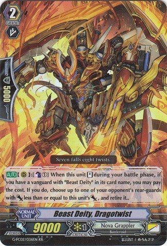 Cardfight!! Vanguard TCG - Beast Deity, Dragotwist (G-FC02/036EN) - Fighter's Collection 2015 Winter