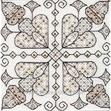 Derwentwater Golden Hearts Blackwork Embroidery Kit