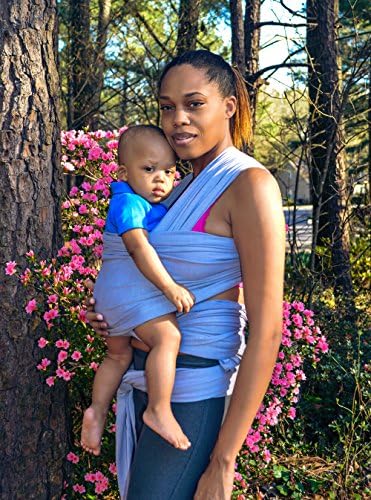 UniqDesign Sling Baby Carrier - All Fit Size .Easy On Your Back.Comfort For Your Baby.Can Be Used For Different Positions including Breastfeeding (Classic Grey)