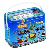 Hama Beads 10,000 Beads in a Bucket - Pastel Mix