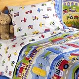 Olive Kids - Trains, Planes and Trucks Toddler Comforter and Sheet Set