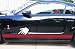 ROCKER PANEL STRIPES Side Racing Decals for FORD MUSTANGS of ALL Years - 4 Styles & 20 Colors to choose from (Style 1 :: Ice Blue)