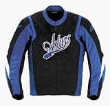 ALPINESTARS T-MAGNUM BLACK LABEL TEXT JACKET BLK/BLU 2X 330-706-17-XXL