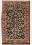 Couristan Royal Imperial Floral Arabesque - 3900-0060 - Black-Burgundy