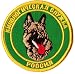 EMBROIDERED K-9 GERMAN SHEPHERD POLICE DOG PATCH RUSSIAN