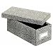 Globe-Weis Index Card Storage Box, 3x5 Inches, Black, (93 BLA)