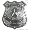 Abzeichen Special Police in silber
