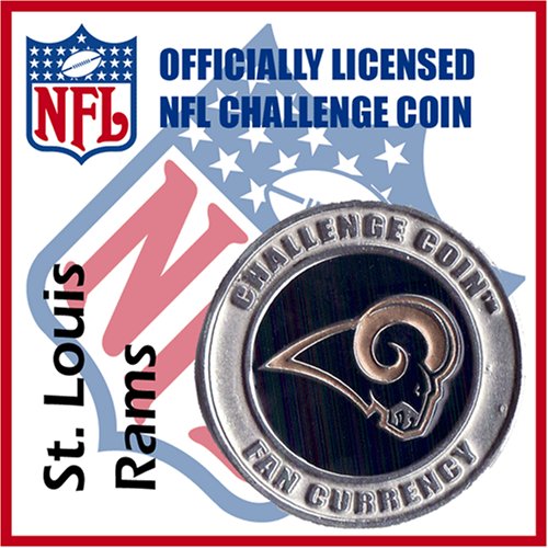 St. Louis Rams NFL Football Helmet Challenge Coin Poker Card Guard with Air Tite Holder