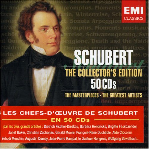 Les Chefs d'Oeuvres de Schubert - Coffret 50 CD + liste des oeuvres propos�es.