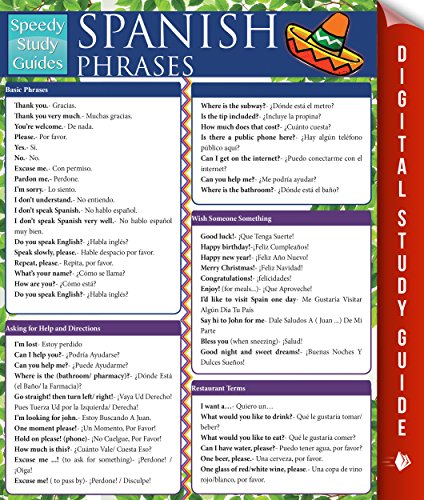 Spanish Phrases (Speedy Study Guides) (Spanish Edition)