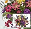 TWO 19" Mixed Spring Artificial Flower Bushes for Home, Garden and Decoration