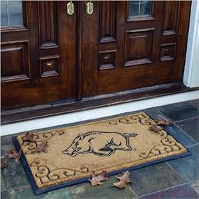39 NCAA Arkansas Razorbacks Logo Doormat by 
