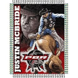 Justin McBride Triple Woven Jacquard Pro Rodeo Throw (051 Series) (48x60")"