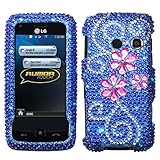 Juicy Flower Diamante Protector Cover for LG LN510 (Rumor Touch), LG UN510  ....