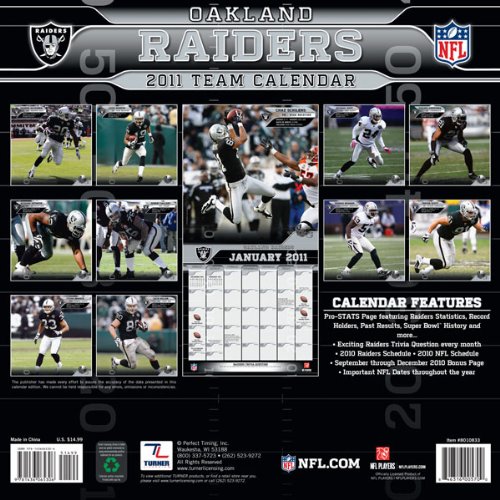 2011 Oakland Raiders Calendar