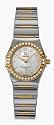 Omega Women's Constellation Quartz Mini Diamond Watch #1365.75.00