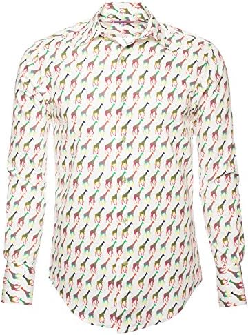 Coton Doux Men's Regular Shirt Girafes