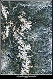 Laminated Rocky Mountain National Park, Colorado satellite poster photo print view map: 24"x36" glossy