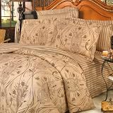 Blancho Bedding - [Love of Coffee] 100% Cotton 4PC Duvet Cover Set (Full Size)