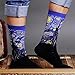 DZSbestdeal Men's 4 Pairs Cotton Colorful Patterned Casual Crew Socks, Assorted Colors, Shoe Size 6-12