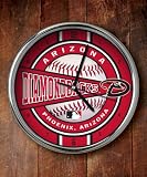 Arizona Diamondbacks Chrome Clock