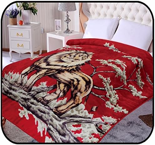 Hiyoko 90"Hx75"W Blanket, functioned as "coverlet ,quilt, Bedspread". Korean Queen Mink,lion