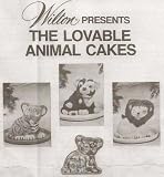 Wilton Cake Pan: 3D Lovable Animals (Lion, Tiger, Simba, Puppy, Kitten) (502-135, 1974)