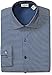 Kenneth Cole Reaction Men's Technicole Slim Fit Square Print Spread Collar Dress Shirt