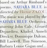 Revue Hector Zazou  / Sahara Blue