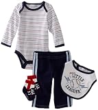 Vitamins Baby Baby-Boys Little Leaguer 4-Piece Creeper Pant Set, Blue, 9 Months