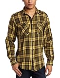 Modern Culture Men's Long Sleeve Acid Washed Woven Shirt with Pockets