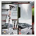 Carbon Trekking St�cke Nordic Walkling 67-135cm Orange Extra leicht 215 g