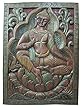 Hand Carved Wood Wall Art Yoga Interior Decor Buddha Vitarka Teaching 36" X 48"