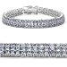 12.40 Carat Genuine Tanzanite Silver Bracelet