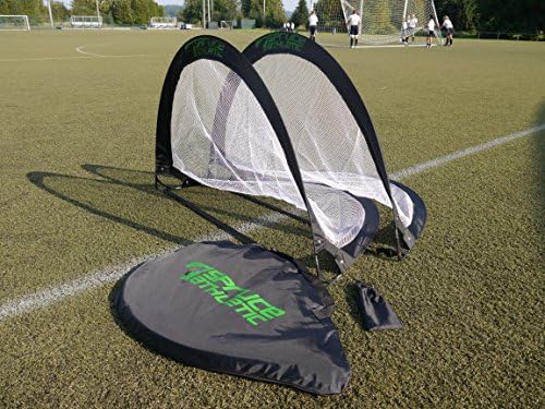 1 Pair of Competition Quality 4ft Pop-up Soccer Goals with Free Carry Bag- Durable, High Quality, Collapsible, Easy to Pack and Store