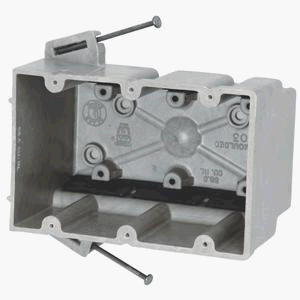 Allied Moulded 3300=NK 3 Gang Switch Box by Allied Moulded