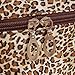 DATEWORK Women Leopard Print Cosmetic Bags (Brown)