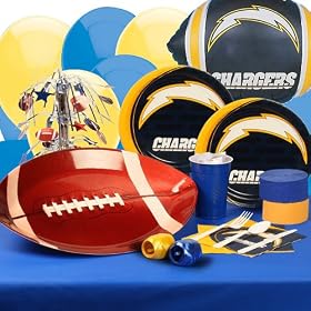 San Diego Chargers Party Kit for 8